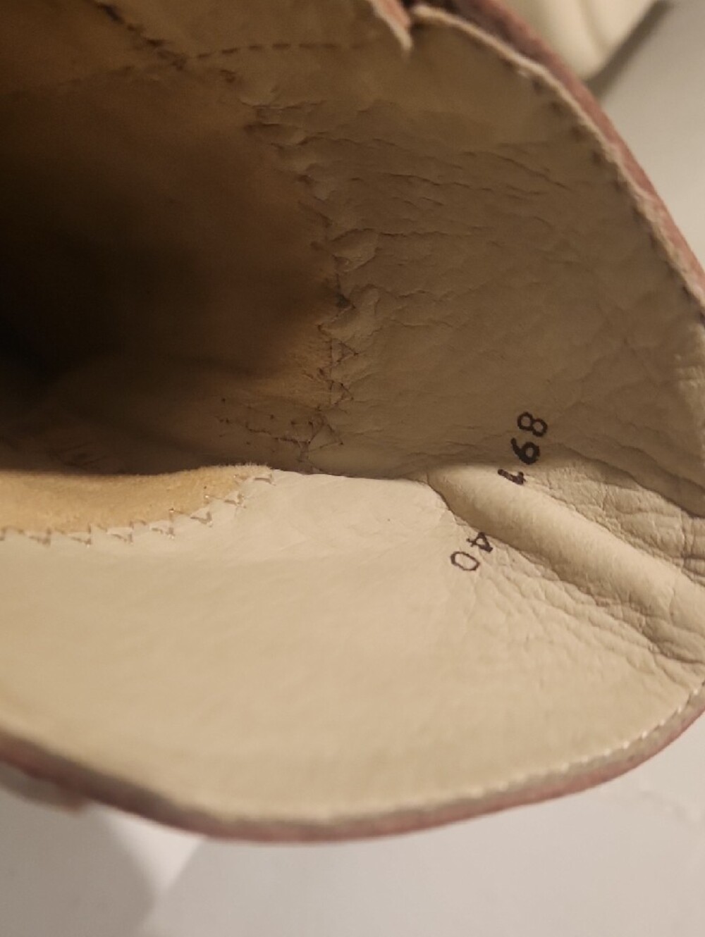 El Naturalista Dusty Pink/Salmon Leather Mid-Calf Heeled Boot - Picture 5 of 8